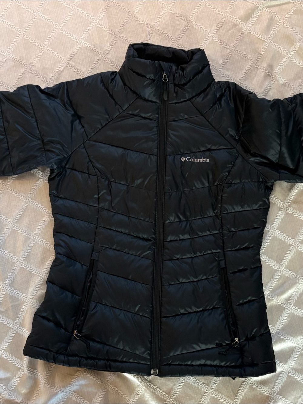Columbia Women’s Small Black Omni-Heat Down Puffer Jacket - Picture 2 of 16